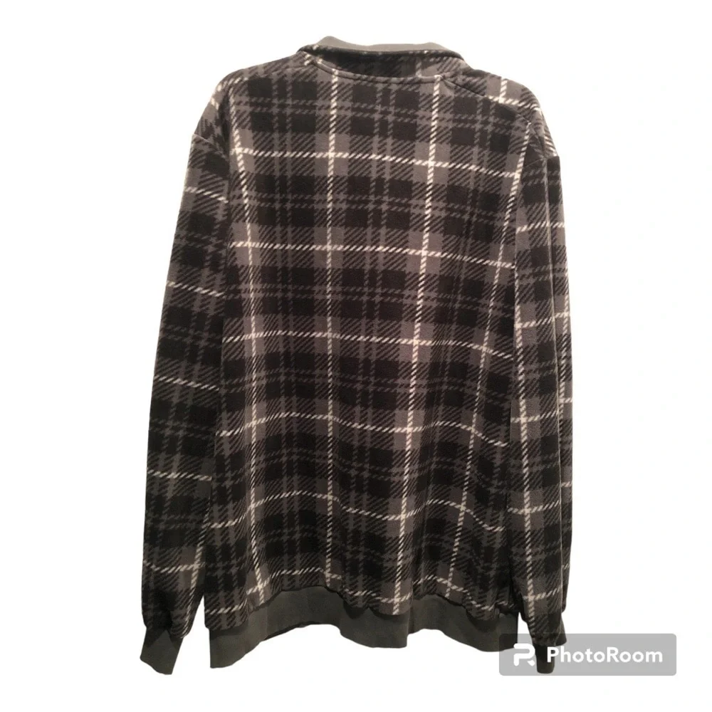FRYE AND CO. 1/4 zip plaid Fleece Jacket- Size XXL